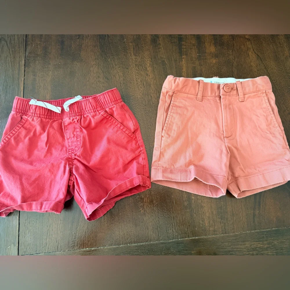 Two Toddler Boys Salmon shorts - Picture 1 of 5